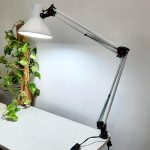 چراغ مطالعه گیره ای بلند تاشو مدل EN 101 کریم زاده